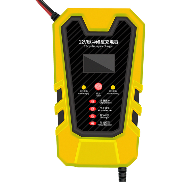 ADDISON New Arrival Multi-function Car Battery Charger 12V 6A Automatic Lead Acid Pulse Repair Battery With Digital Display