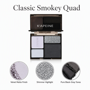 Palet Eyeshadow Mineral Empat Warna Keren, Shimmer Matte, Glitter Halus, Sempurna untuk Gaya Punk, Gadis Berani, Smoky, Stage Light, Fair - Product Image 3
