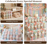 Boîtes Cadeaux et de Faveurs Rectangulaires Transparents Grandes de la Marque Noble, Personnalisables avec Logo, Qualité Alimentaire, Idéales pour Mariages, Baby Showers et Anniversaires