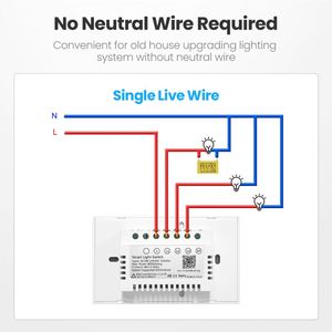 Tuya Công Tắc Treo Tường Từ Xa Không Dây Wifi Trong Nhà Smart Life Công Tắc Đèn LED Cảm Biến Cảm Ứng Điều Khiển Bằng Giọng Nói Alexa <span class=keywords><strong>Google</strong></span> Home - Product Image 6