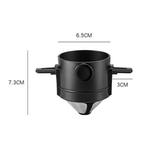 <span class=keywords><strong>Cafetière</strong></span> portable à <span class=keywords><strong>filtre</strong></span> 1-2 tasses en acier inoxydable, <span class=keywords><strong>filtre</strong></span> à café réutilisable, tasse-<span class=keywords><strong>filtre</strong></span> pour le voyage - Product Image 2