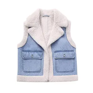 M276 Nieuwe 2023 Europese Chique Winter Dubbelzijdige Ontwerpen Slank Vest Vrouwen Casual Vest Kleding 10