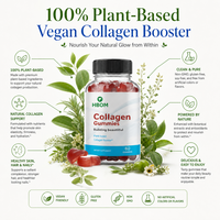 Gummies de collagène végétal OEM pour la santé des cheveux, de la peau, des ongles et des articulations – Complément multivitaminé végétalien sans gélatine