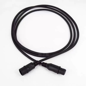 Câble de signal DMX512 DJS Modèle SMALL 1m Connecteur Cannon mâle/femelle à trois fils Connexion de jeu Plastique blanc Sûr - Product Image 2