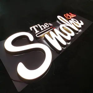 Светодиодная вывеска на заказ 3d логотип бизнес-знак реклама 3d буквы светодиодный знак световой Канал буквенный знак
