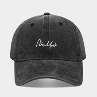 Topi Baseball Vintage 6-panel Katun Dicuci Model Ayah, Unisex, Empat Musim, Santai, Acara, Olahraga