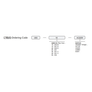 UNi-D Nuovo Modello Serie USS 2/2 Vie N/C Corpo in Acciaio Inox Alta Temperatura 185 ℃   Valvola Solenoide Elettromagnetica per Vapore - Product Image 2