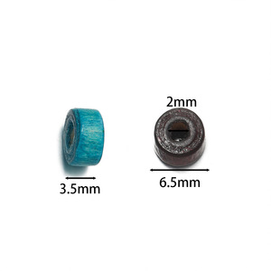 Colorful Cylindrical Wooden <b>Beads</b> 6mm Spacer <b>Beads</b> For DIY Jewelry Making Accessories Macaron Colored Loose <b>Beads</b> <b>Set</b> - Product Image 2