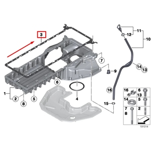 Junta de Cárter de Aceite Superior de Acero 11137500006 para BMW X6 <span class=keywords><strong>CABRIO</strong></span> F12 N72 844.800 71-34843-00, Piezas de Sellado - Product Image 2