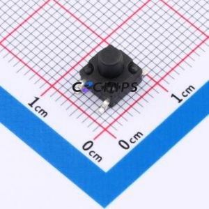 TS017A-TBY1FH6.5 Tactile Switch SMD-4P,6.2x6.2mm Switch Single Pole Single Throw Round Button 2.5N Vertical Mount - Product Image 1