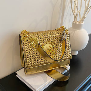 Venta al por Mayor Directa de Fábrica, Bolsos Tejidos para Mujer, Bolsos Tote Casuales de Moda, Bolsos de Hombro Multicolores para Mujer - Product Image 4