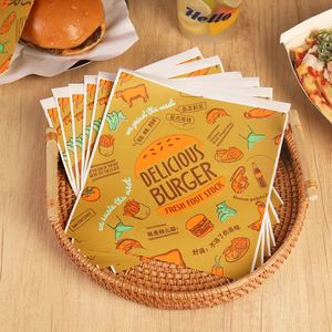 Bolsas de Papel Biodegradables y Reciclables Ecológicas de Alta Calidad Personalizadas, Resistentes al Aceite, de Grado Alimenticio, para Hamburguesas y Comida Rápida - Product Image 3