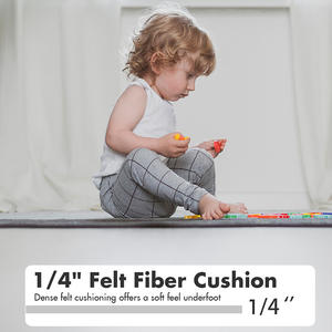 แผ่นรองพื้นกันลื่นแบบไม่ทอ รูปทรงสี่เหลี่ยมผืนผ้า สีเทา สำหรับใช้ในบ้าน ทำจากวัสดุ PVC - Product Image 4