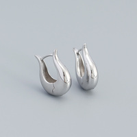 À la mode plaque couleur or grosse goutte d'eau Dupes boucles d'oreilles pour les femmes personnalité brillant larme boucle d'oreille bijoux cadeau