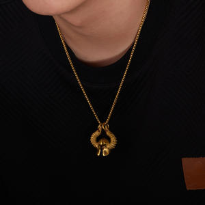 สร้อยคอแฟชั่นสไตล์ยุโรปอเมริกันย้อนยุค ดีไซน์เฉพาะตัว ทันสมัย แนวฮิปฮอป หมวกวิกิ้งโอดิน รุ่น Opk ฉลองครบรอบ - Product Image 3