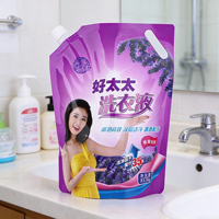 Sac de recharge liquide ménager - Pochette anti-fuite personnalisée pour détergent, savon pour les mains, liquide vaisselle et soins personnels