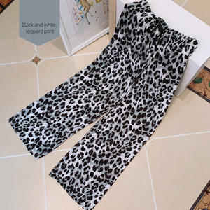 Loveda vente en gros lâche élastique taille haute <span class=keywords><strong>pantalon</strong></span> large décontracté loisirs élégant droit imprimé <span class=keywords><strong>pantalon</strong></span> pallazzo pour les femmes - Product Image 3