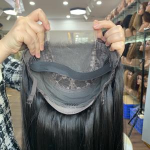 Peluca de Cabello Humano con Cierre 4x4 Personalizable, Cabello Liso Natural de 14-18 Pulgadas, Color Natural - Product Image 1