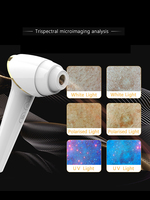 Appareil d'analyse de la peau 2 en 1, analyseur de peau 3D professionnel, scanner de peau du visage, détection du cuir chevelu, équipement de salon de beauté