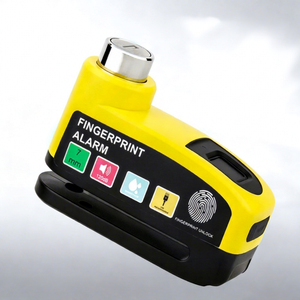 Candado de Disco con Huella Dactilar Yueli BG-1247, 7mm, IP65 Impermeable, Carga USB, Alarma de 120dB, Multicolor, para Bicicleta - Product Image 1