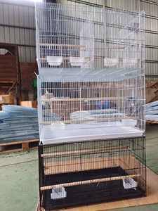 Groothandel Opvouwbare Grote Ruimte Ijzeren Kooi Met Handvat Ijzer Parkiet Vogel En Kooi Voor Kleine Papegaai Vogels Fokken - Product Image 5