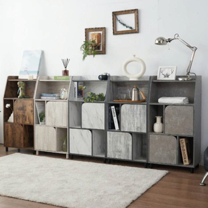 Meuble de rangement en panneaux de particules de qualité supérieure avec 2 tiroirs, 5 compartiments et 3 étagères-Meubles de salon modernes - Product Image 1