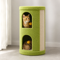 Arbre à chat avec poteau à gratter en sisal, double niche pour chat, perchoir en peluche, mobilier d'intérieur pour chat, centre d'activités, vente en gros OEM