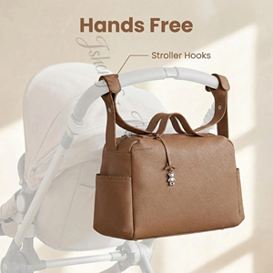 Bolsa <span class=keywords><strong>de</strong></span> Pañales <span class=keywords><strong>de</strong></span> Poliéster Premium, Bolso <span class=keywords><strong>de</strong></span> Viaje para Mamá, Cambiador, Correas para Cochecito, Bolsa Organizadora <span class=keywords><strong>de</strong></span> Pañales Cuadrada <span class=keywords><strong>de</strong></span> Gran Capacidad para Bebé - Product Image 4