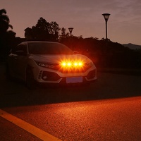 Feux de jour à LED jaunes pour calandre de pare-chocs avant, accessoires automobiles