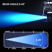 Projecteur à tête mobile Sharpy 380W 18R professionnel, éclairage de scène BSW 3-en-1, DMX512 pour concert, mariage, DJ, discothèque, spectacle