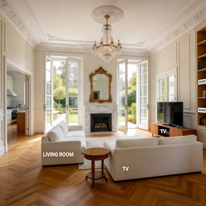 Services professionnels de conception d'architecture contemporaine française : <span class=keywords><strong>Maison</strong></span> moderne à deux étages avec 4 chambres et garage pour 2 voitures - Product Image 2