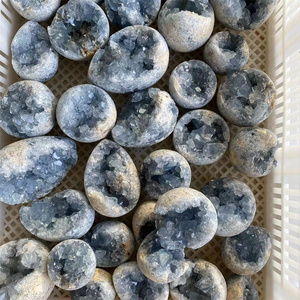 Nhà Máy Giá pha lê celestite trứng tự nhiên celestite cụm cho trang trí nội thất - Product Image 6