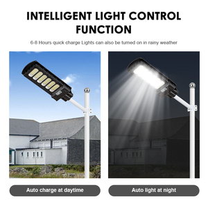ไฟถนนโซลาร์เซลล์ AORUITAI สำหรับลานจอดรถ กันน้ำระดับ IP65 สำหรับภายนอกอาคาร กำลังไฟ 100 <span class=keywords><strong>200</strong></span> 300 400 500 600 วัตต์ แบบรวมทุกอย่างในหนึ่งเดียว - Product Image 5