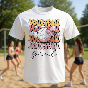 T-shirt de volley-ball pour filles avec motif nœud papillon pour filles et femmes - Product Image 3