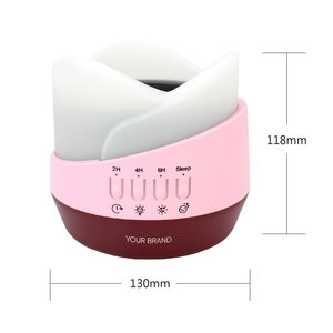 Diffuseur d'arômes électrique élégant pour cire fondante, décoration intérieure, cadeau, pot en plastique et métal, minuterie intelligente 2/4/6H, mode veille, veilleuse à intensité variable - Product Image 5
