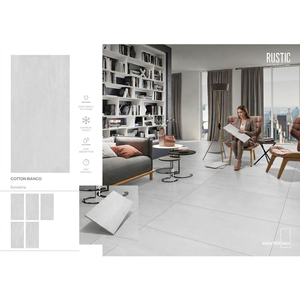 Italy Design Cotton Grey Rustic Glazed Porcelain Tiles 600x1200mm Marble Stone Look Matt Floor <b>Wall</b> - Product Image 3