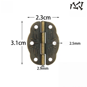 Charnière classique en alliage de zinc pour accessoires de quincaillerie d'armoires, boîtes à bijoux et boîtes en bois - Product Image 5
