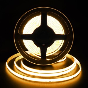 ไฟแถบ LED COB สีขาวอบอุ่น แบบยืดหยุ่น ตัดได้ทุกขนาด ไม่กระพริบ มีกาวในตัว สำหรับตกแต่งภายใน - Product Image 2