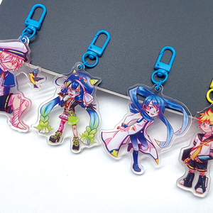 Venta al por mayor de bajo precio de encargo de alta calidad lindo acrílico transparente llaveros acrílico pinzas para el cabello - Product Image 5