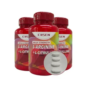 Supplément de santé l-arginine avec comprimés complexes de capsules l-citrulline
