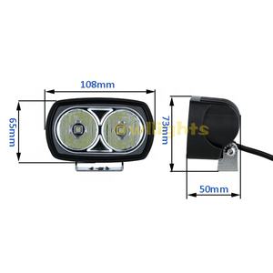 Camión 4x4 40W Spot LED Luces DE TRABAJO IP68 <span class=keywords><strong>4</strong></span> pulgadas Edgeless LED Offroad Cube Led Light Pod Off Road Led Pods 12V 24V - Product Image 4
