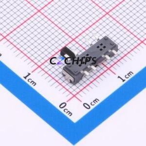 MST-23D18G4-WT Slide Switch SMD Switch Double Pole Three Throw Rectangle Pin Header SMD Tab Horizontal Mount - Product Image 2