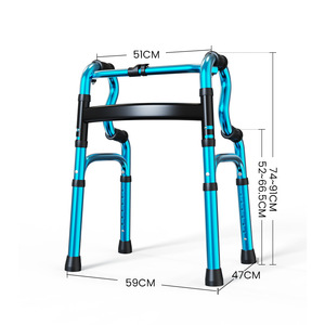 Aluminum Alloy <b>Walker</b> 2.48kg Lightweight Portable Mobility Aid For <b>Elderly</b> Rehabilitation Support Frame - Product Image 2
