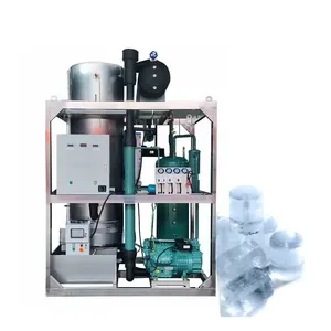 China manufacturer Bitzer schneider seimens components Industrial 10 Tons Maker Ice Price Crystal Cylinder Tube Ice Machine