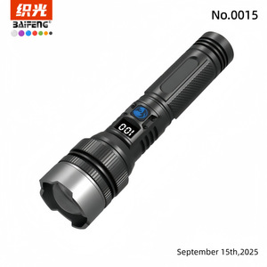 Baifeng <b>Flashlight</b> Aluminum Alloy Rechargeable Dimmable Zoomable <b>Led</b> White Light Outdoor Home Use - Product Image 1