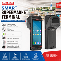 CMX-P501 PDA Industrial Inteligente Android con Pantalla Táctil de 5.5 Pulgadas para Logística, con Impresora de Etiquetas y Escáner de Códigos QR