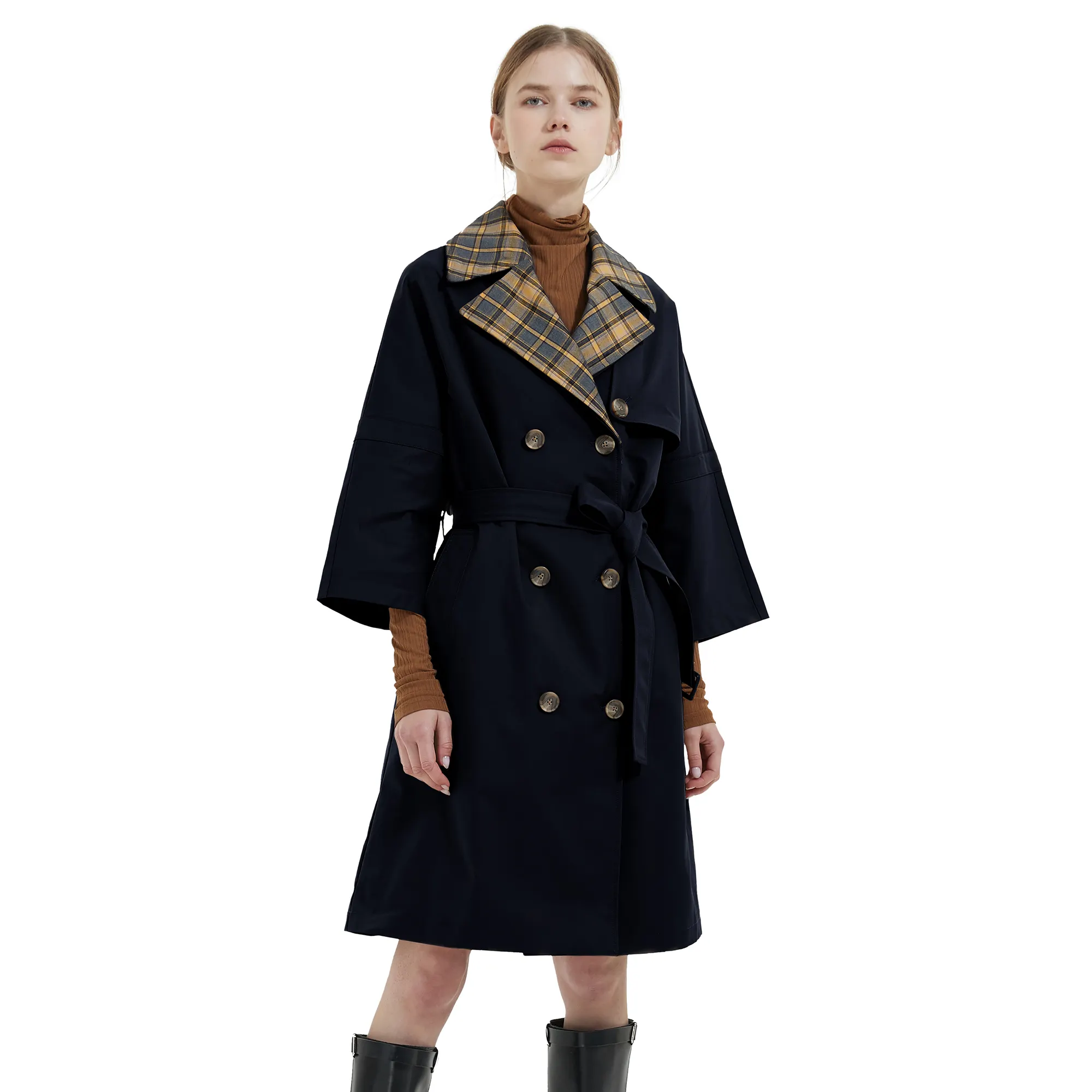 Cappotti da donna per Trench lungo da donna nuovo Design cappotto impermeabile autunnale per Trench da donna
