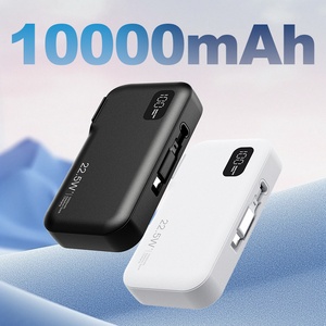 2025 mới nhất 10000mAh bên ngoài pin sạc PD 22.5W ngân hàng điện được xây dựng trong cáp sạc nhiều thiết bị chấp nhận <span class=keywords><strong>OEM</strong></span> Logo - Product Image 2