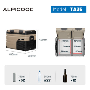 Congelador Portátil de Corriente Continua para Caravana, Furgoneta, <span class=keywords><strong>Camping</strong></span>, Exterior, Funciona con Batería, Refrigerador Solar para Automóvil - Product Image 3
