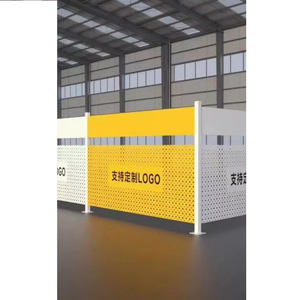 Özel baskılı açık reklam afişler ekran kiti yeni tasarım paslanmaz çelik sütun kapak için Cafe rüzgar bariyer Minimum - Product Image 1